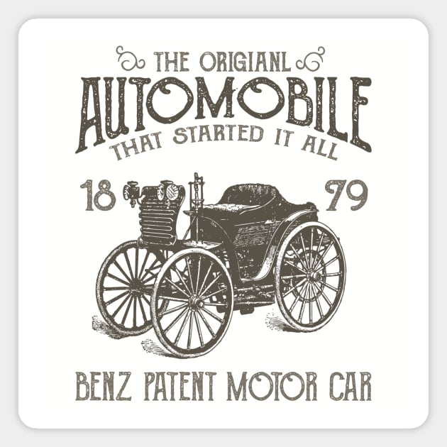 Benz - The Original Automobile Magnet by VintageArtwork